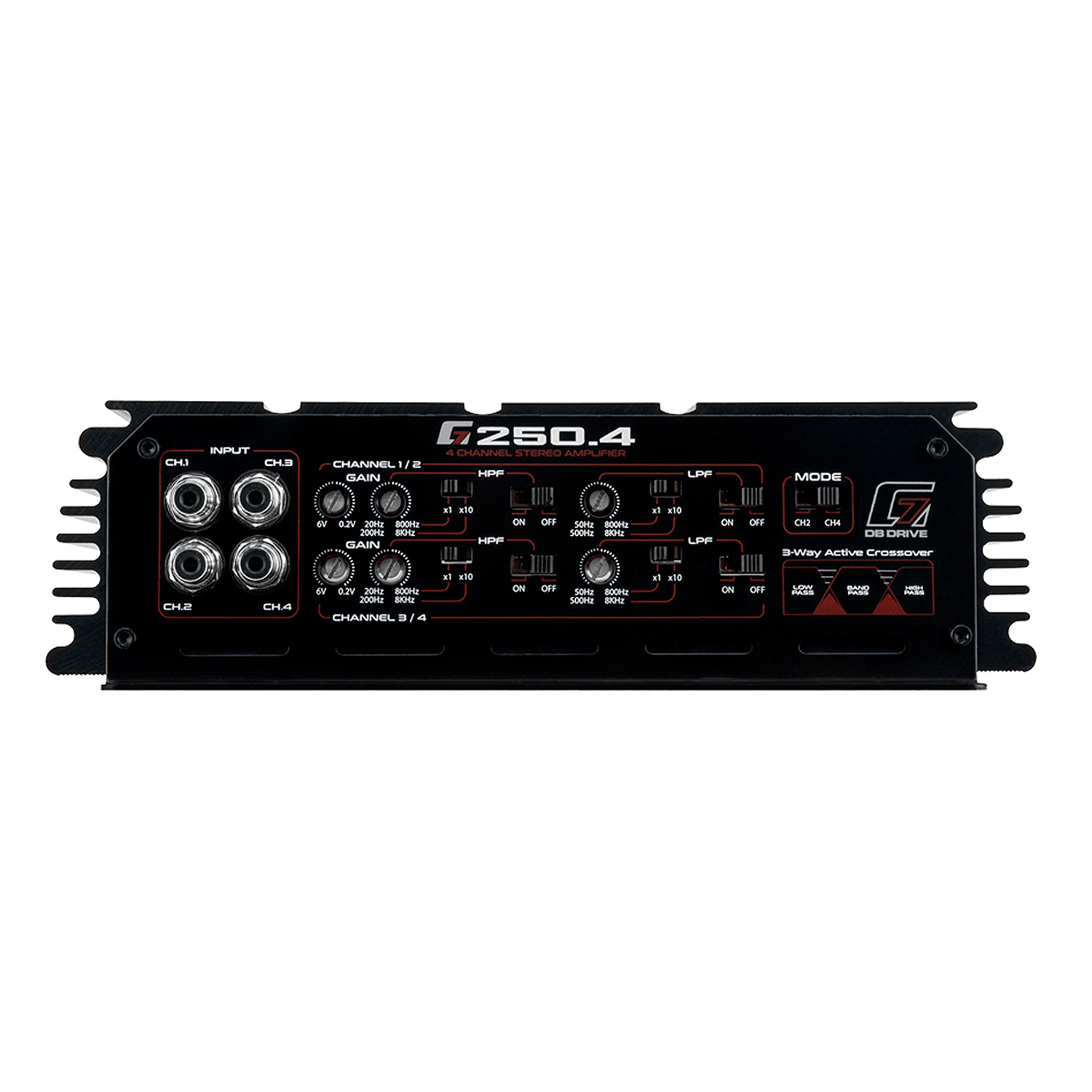 Amplificador 4 Canales DB Drive G7 250.4 250 Watts Clase D