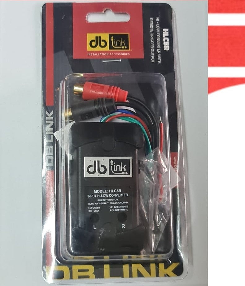 Convertidor de Alta a Baja DB Link HLC5R Hi-Low con salida de disparo remoto