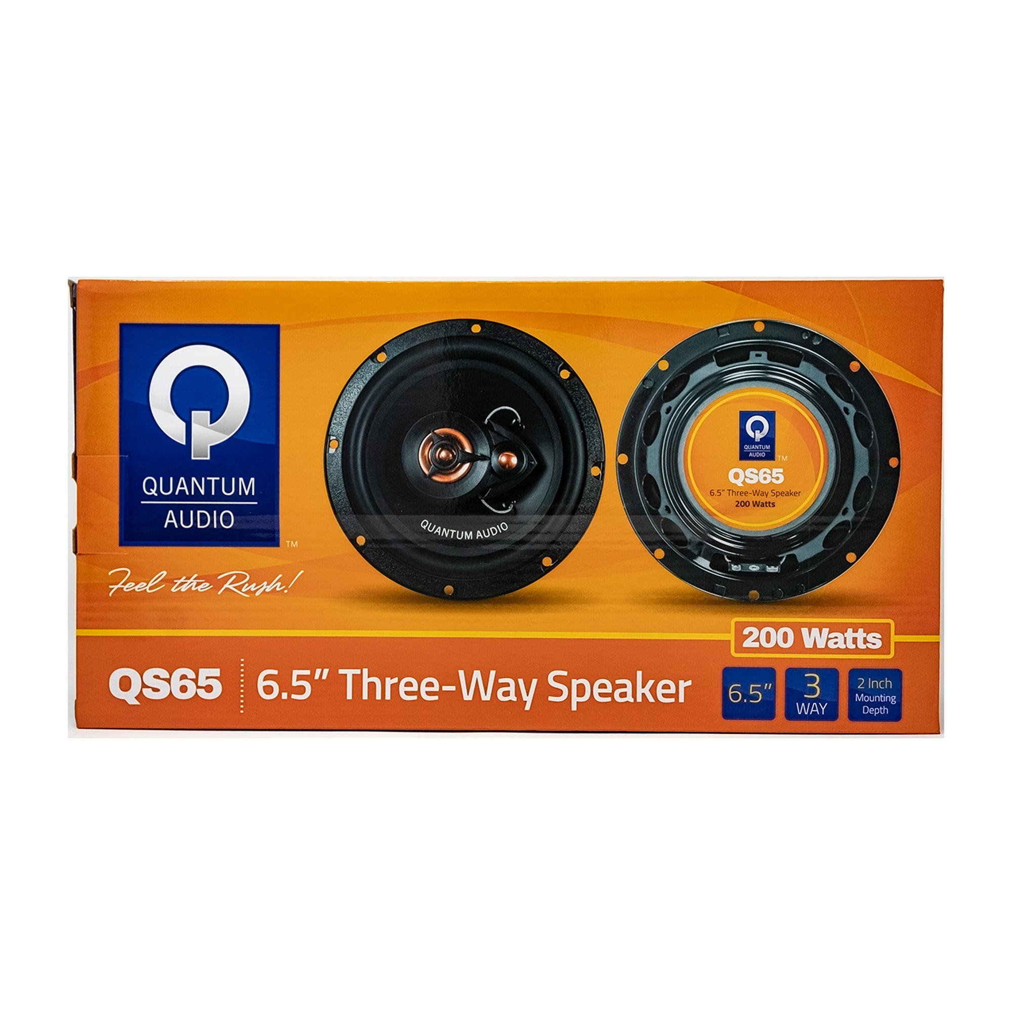 Set de Bocinas Quantum QS65 200 Watts Max 6.5 Pulgadas 4 Ohms 3 Vías 55 Watts RMS con Tweeters