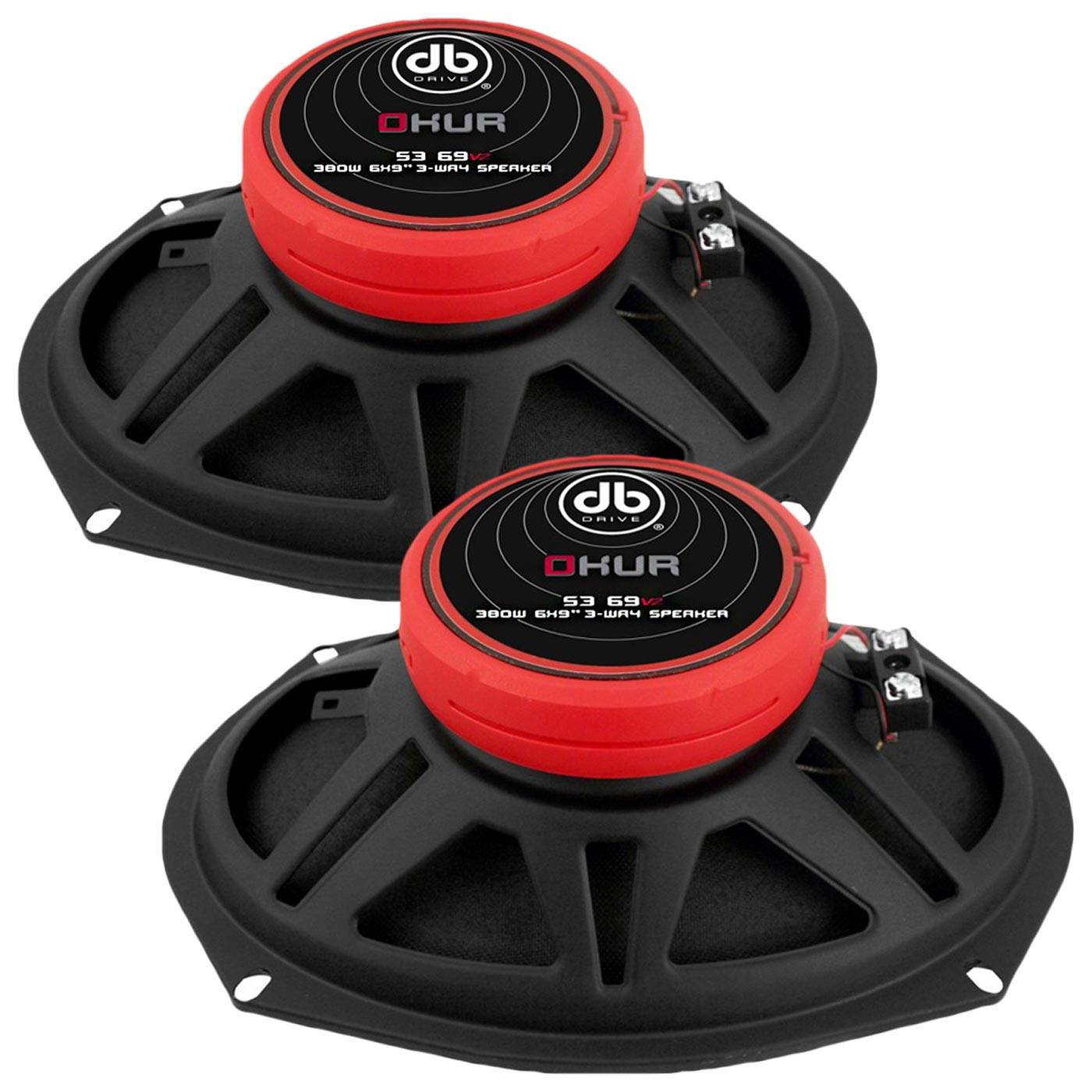 Bocinas DB Drive S3 69v2 380 Watts 6x9 Pulgadas 3 Vías Okur Series