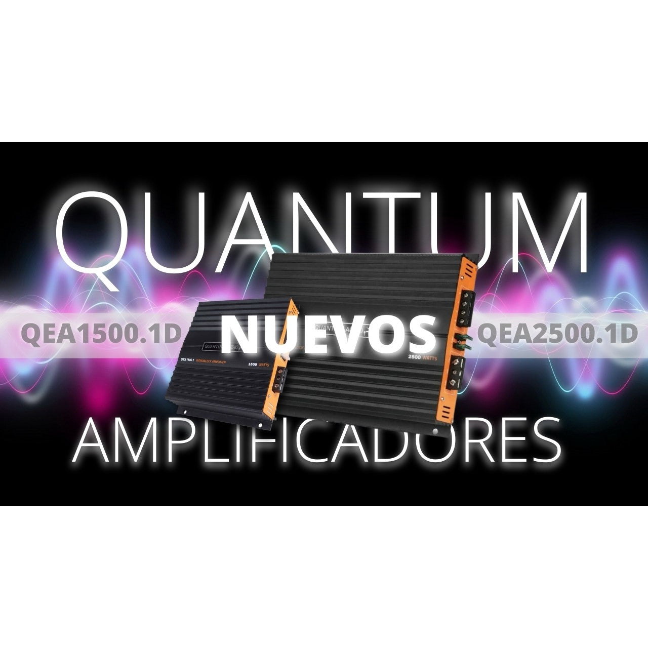 Amplificador Monoblock Quantum Audio QEA1500.1 1500 Watts Clase A/B 2 Ohms con Controlador de bajos