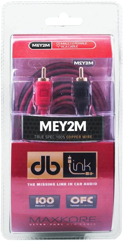 Cable RCA DB Link MEY2M 1 Hembra a 2 Macho Tipo Y 100% Cobre libre de oxígeno