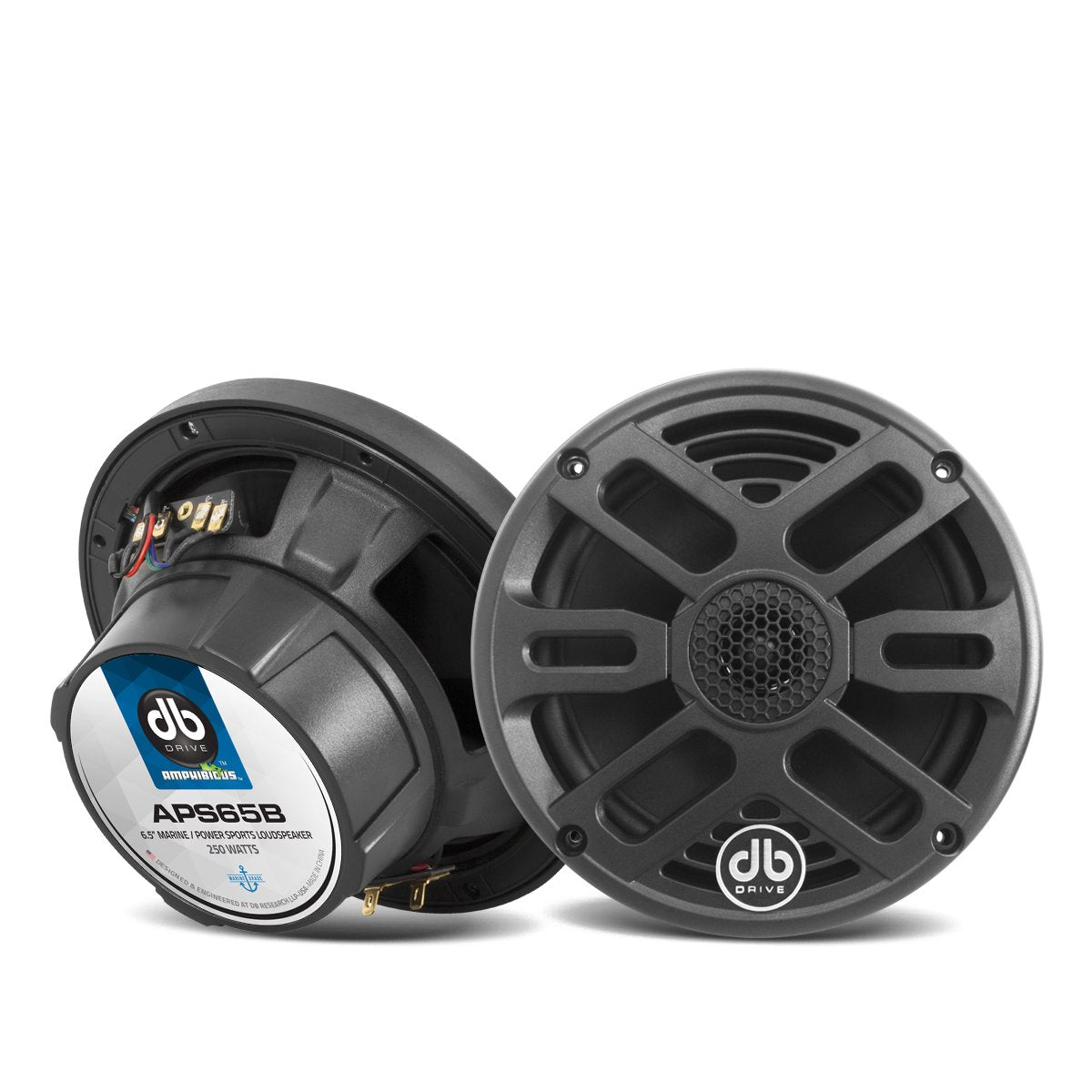 Bocinas Marinas DB Drive APS65B 250 Watts 6.5 Pulgadas 4 Ohms 2 Vías Amphibious Series