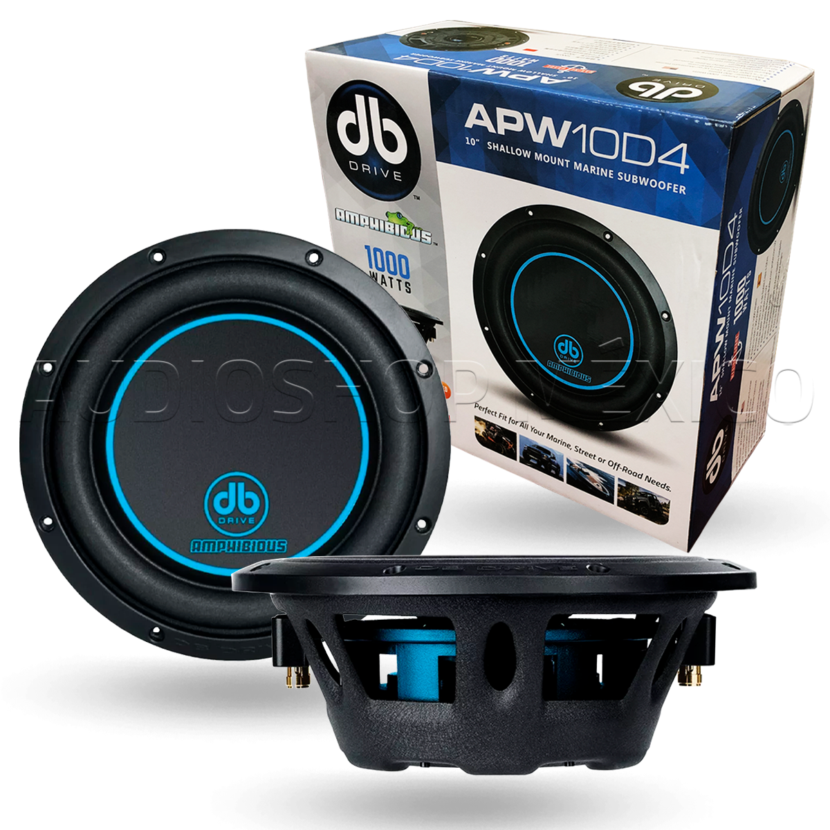 Subwoofer Plano Marino DB Drive APW10D4 1000 Watts 10 Pulgadas 4 Ohms