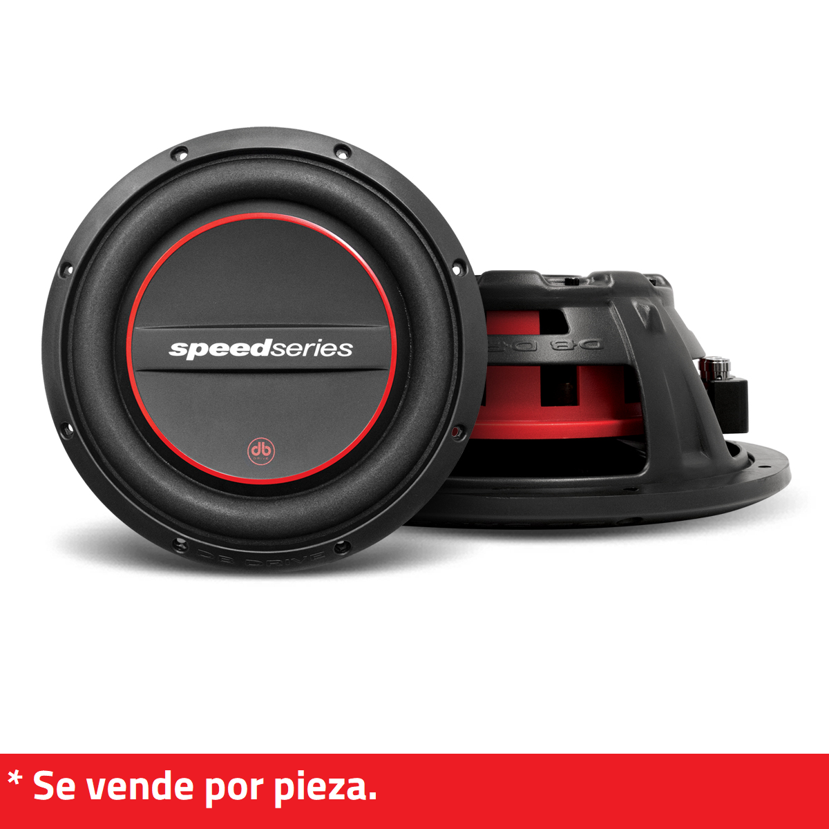 Subwoofer Plano DB Drive SPF10D4 1000 Watts 10 Pulgadas 4 Ohms Doble Bobina Speed Series