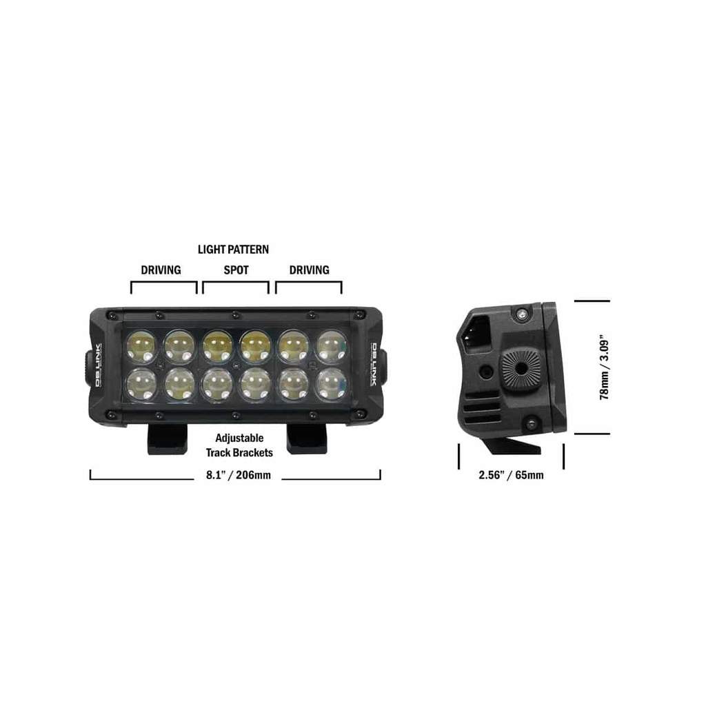 Barra de luz marina LED RGB DB Link Lighting Solutions DBLB8RGB 18 Watts 8 Pulgadas