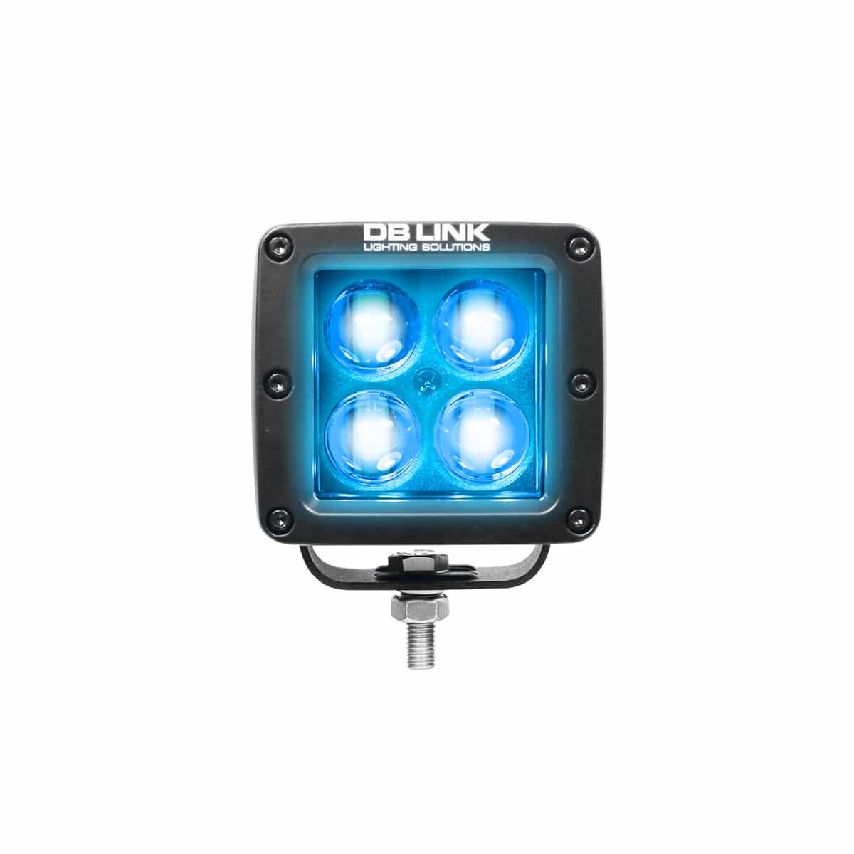 Faros de conducción Cuadrados RGB DB Link Lightning Solutions DBSM4D-K-RGB 1080 lúmenes 6000k 4 Pulgadas