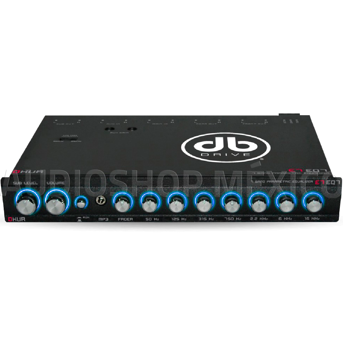 Ecualizador Paramétrico Profesional DB Drive E7 EQ7 7 Bandas 8 Volts Okur Series