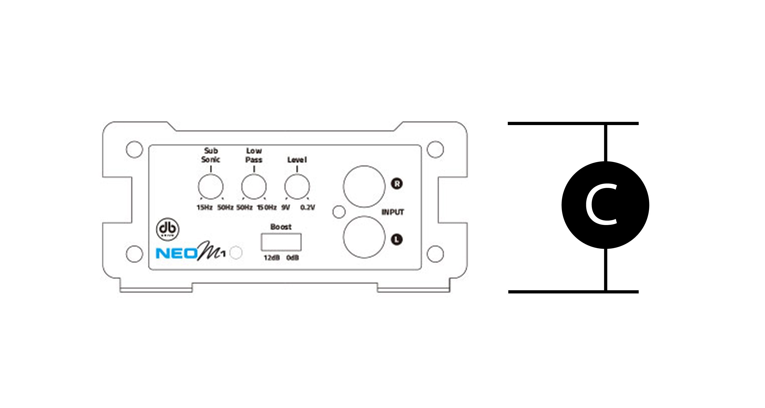 Amplificador Marino Monoblock Full Range DB Drive NEOM1 1000 Watts Clase D