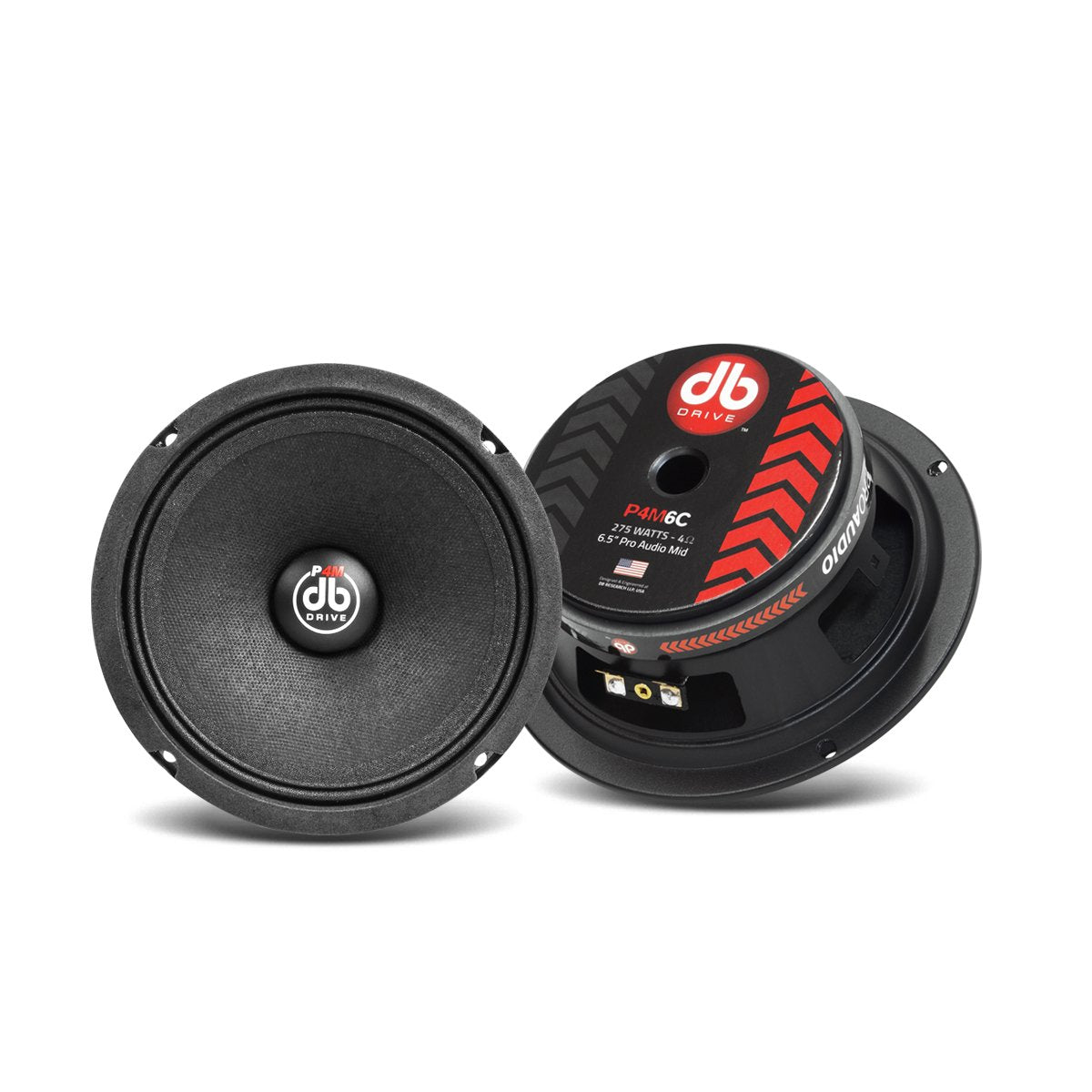 Medios Rangos DB Drive P4M 6C 6.5 Pulgadas 550 Watts 8 Ohms PRO Audio Series (Venta por par)