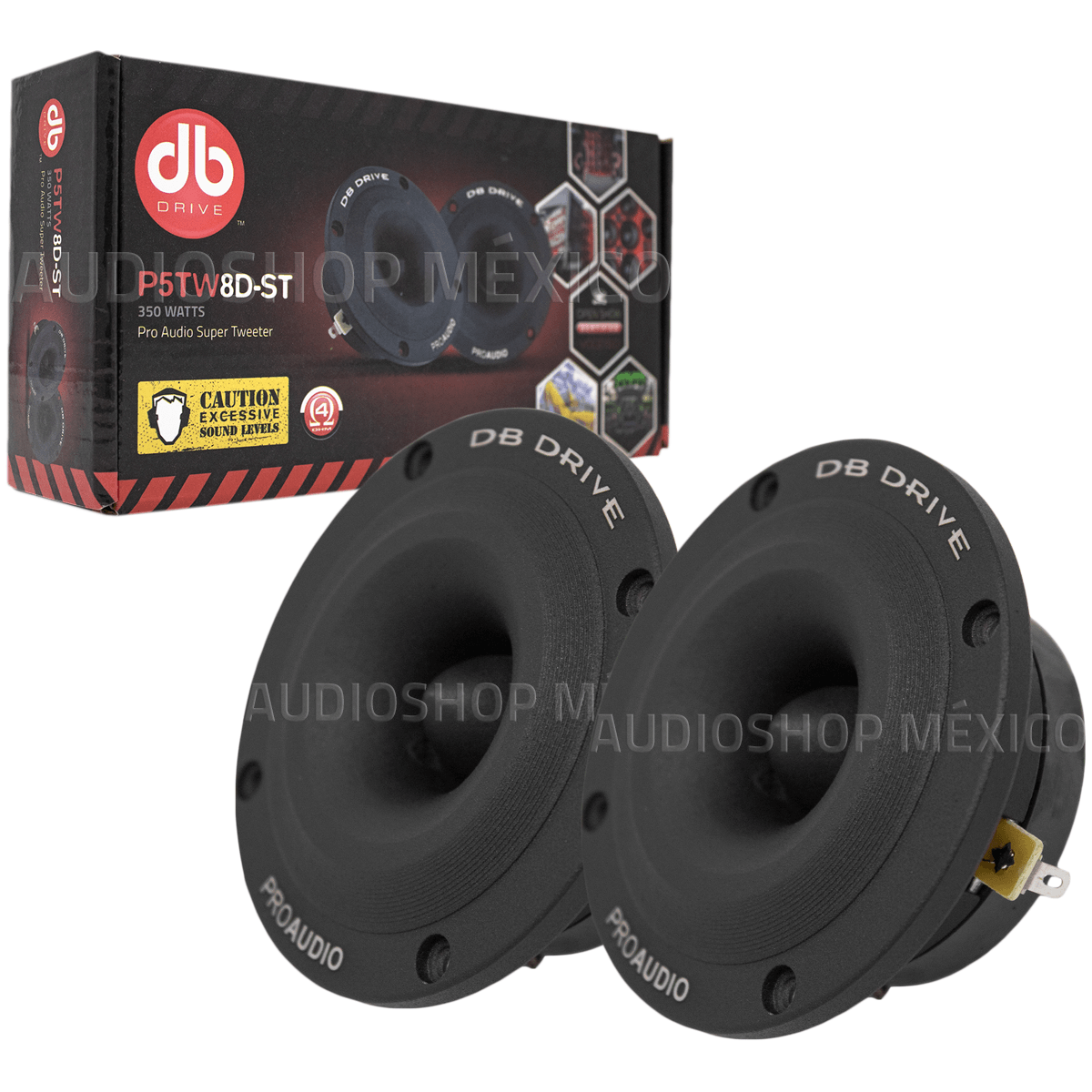 Set de Tweeters Open Show DB Drive P5TW 8D-ST 300 Watts 1 Pulgada 4 Ohms