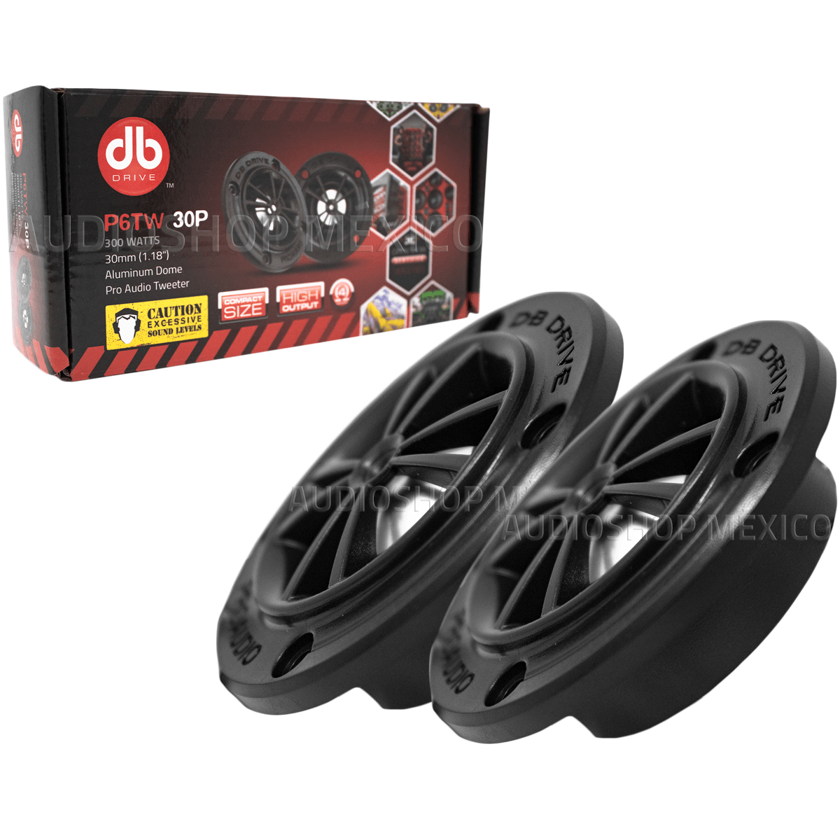 Tweeters de Repuesto DB Drive P6TW 30P 300 Watts 1.18 Pulgadas 4 Ohms 150 Watts RMS