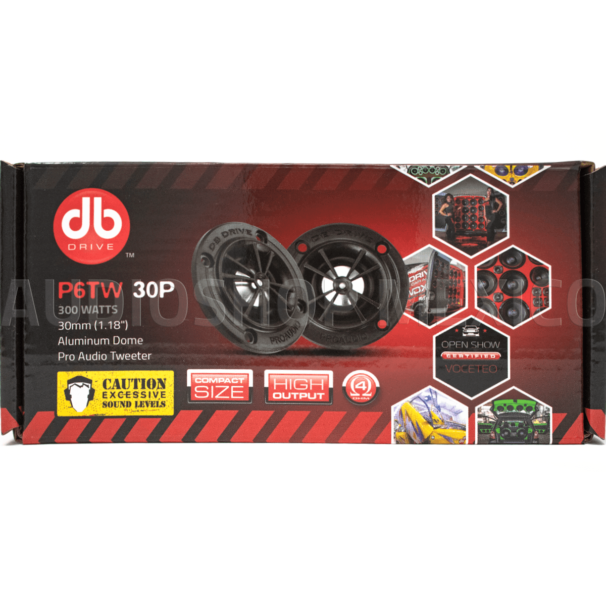 Tweeters de Repuesto DB Drive P6TW 30P 300 Watts 1.18 Pulgadas 4 Ohms 150 Watts RMS