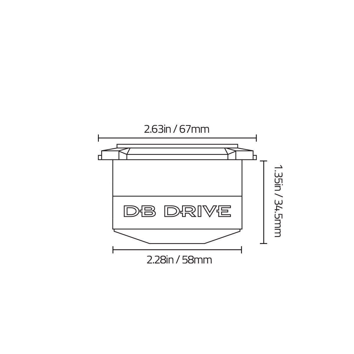 Tweeter de Bala DB Drive P7TW 3M 300 Watts 1.75 Pulgadas Open Show PRO Audio Series