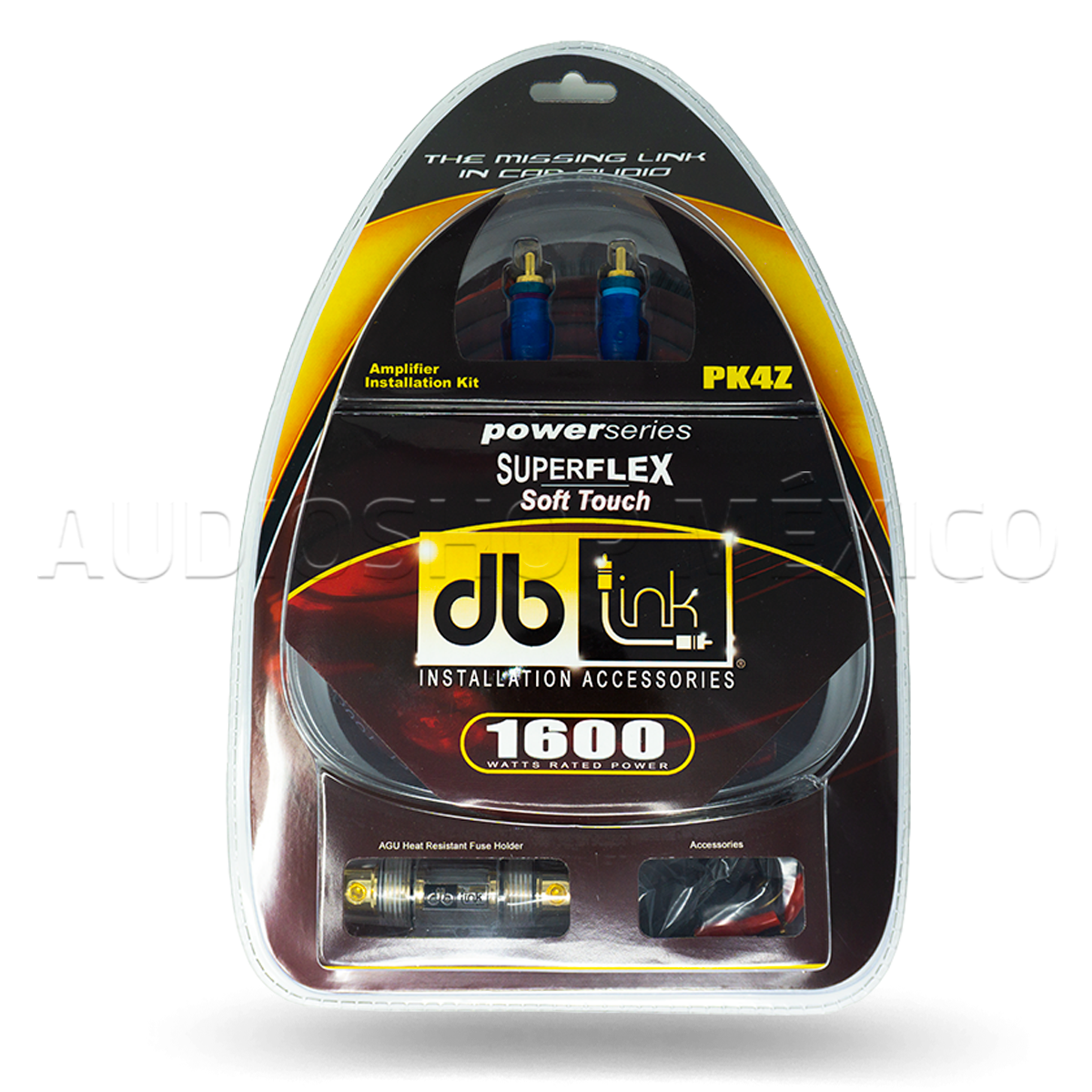 Kit De Instalación Db Link Pk4z RCA Calibre 4 para Amplificador 1200 Watts