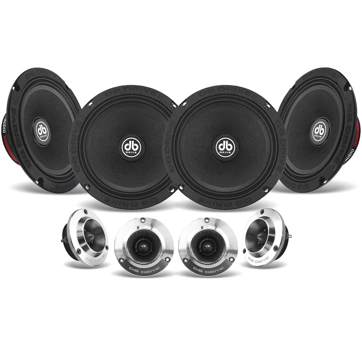 Set de Medios Rangos Open Show DB Drive PRO6K4MT 500 Watts 6.5 Pulgadas 4 Ohms Midrange Elite Pro Audio