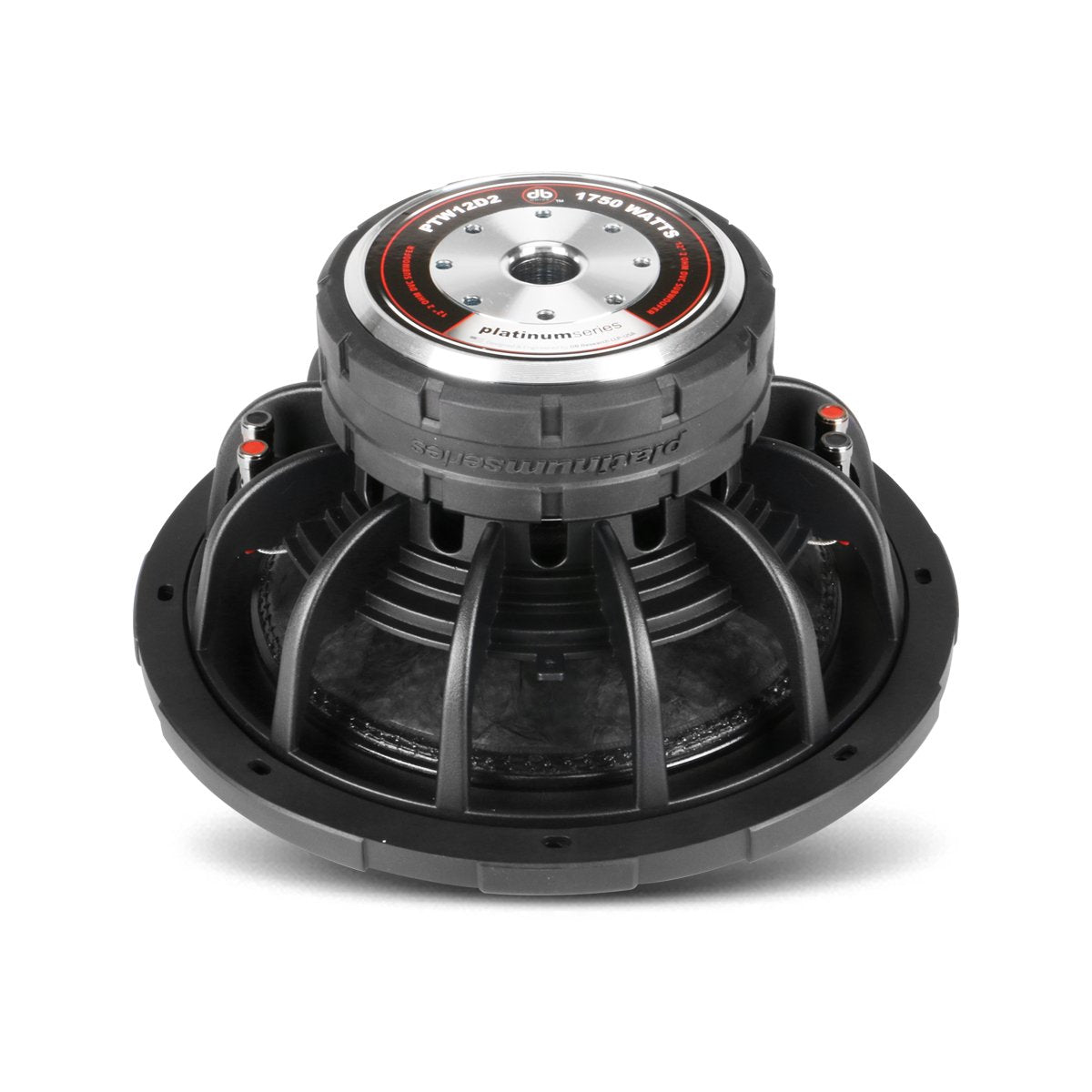 Subwoofer de Competencias DB Drive PTW12D4 1750 Watts 12 Pulgadas 4 Ohms Doble Bobina Open Show