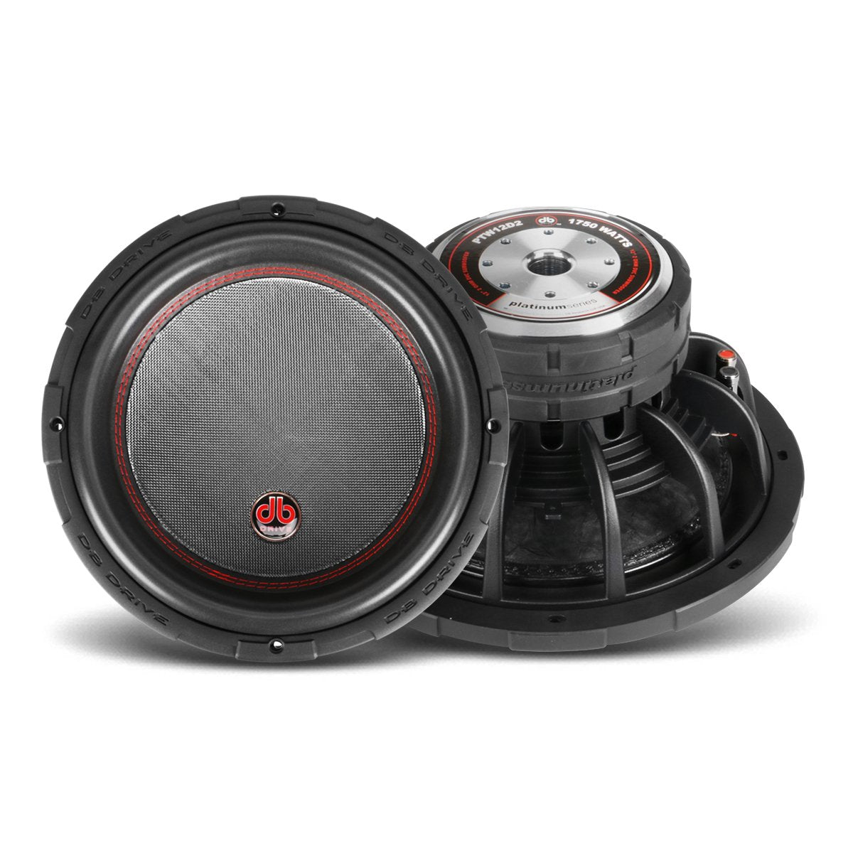 Subwoofer de Competencias DB Drive PTW12D4 1750 Watts 12 Pulgadas 4 Ohms Doble Bobina Open Show