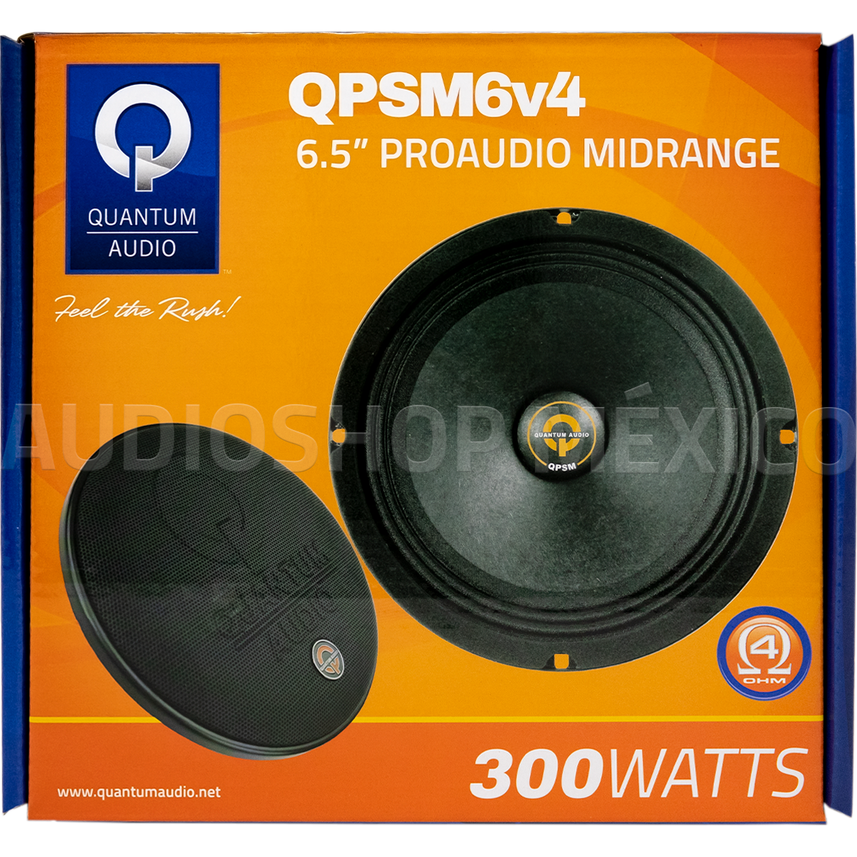 Medio Rango Quantum Audio QPSM6v4 300 Watts 6.5 Pulgadas 4 Ohms 175W RMS (Venta individual)