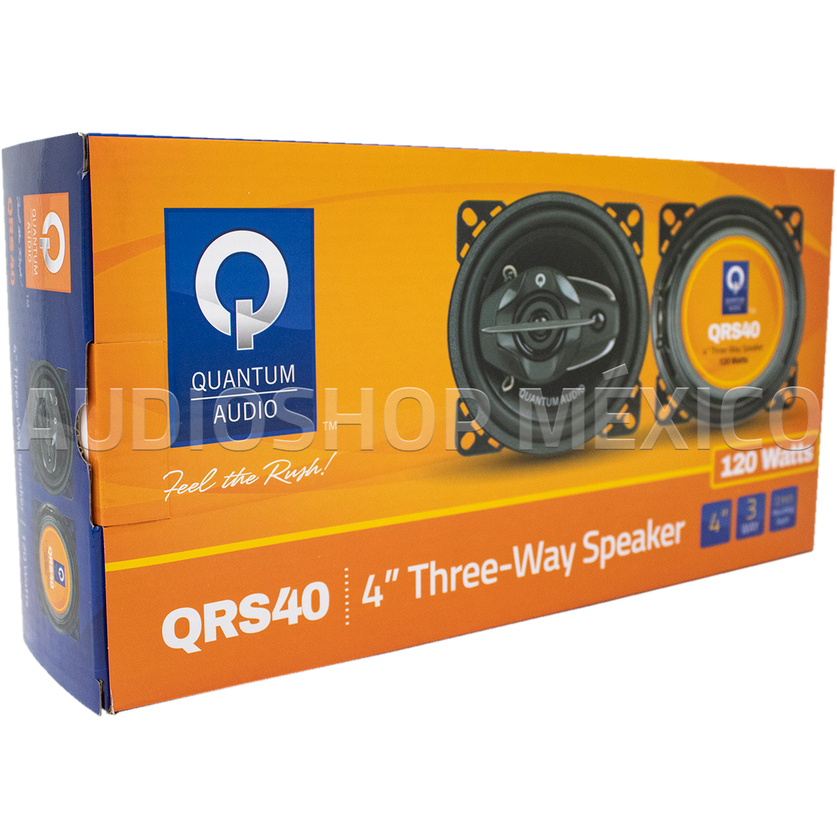 Bocinas Coaxiales Quantum Audio QRS40 120 Watts 4 Pulgadas 3 Vías QRS Series