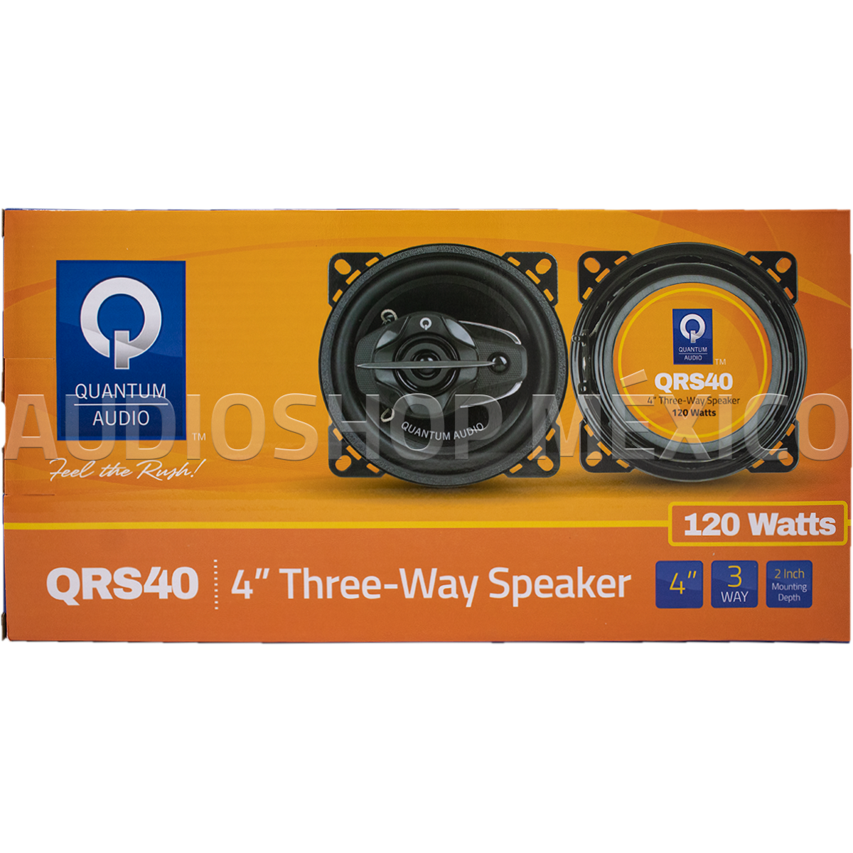 Bocinas Coaxiales Quantum Audio QRS40 120 Watts 4 Pulgadas 3 Vías QRS Series