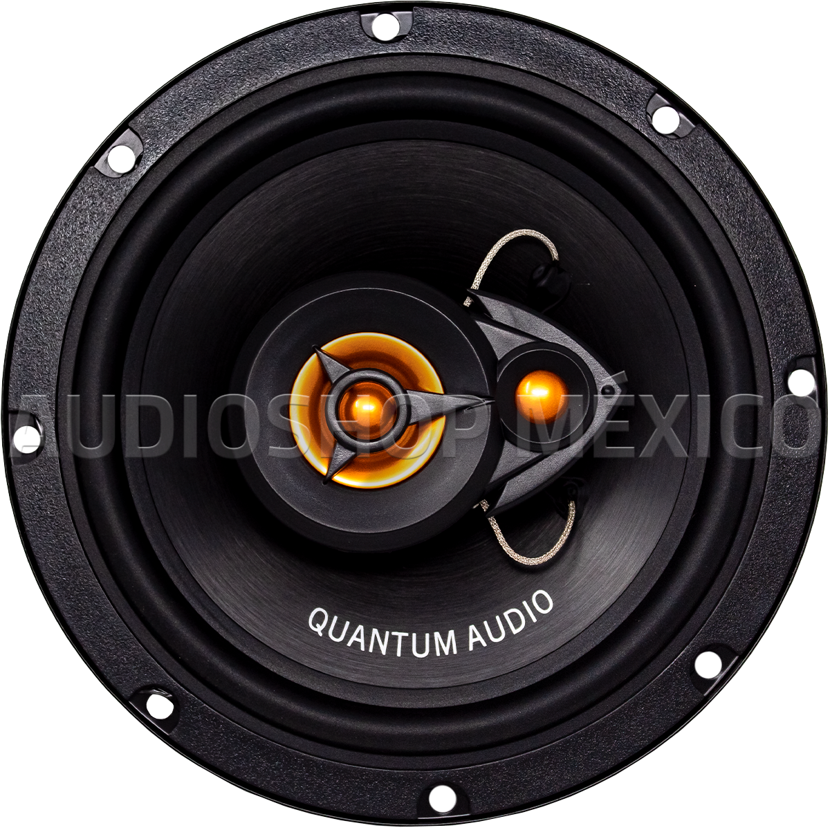 Paquete de 4 Bocinas Coaxiales 6.5 Pulgadas Quantum Audio QS65 200 Watts 3 Vías 55 Watts RMS con Tweeters