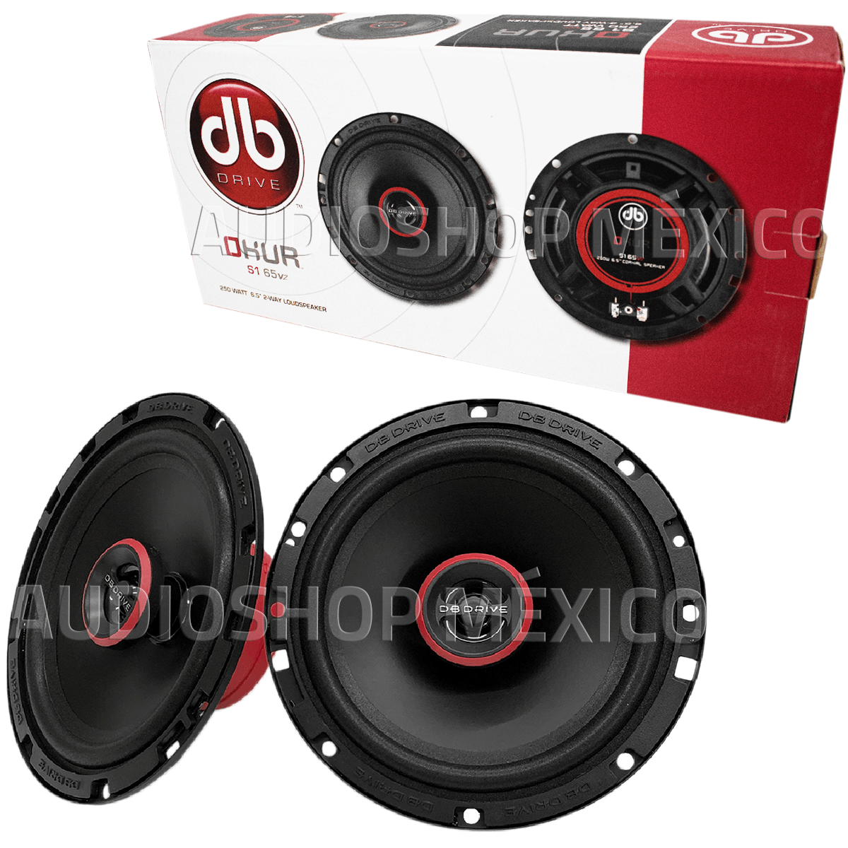 Bocinas DB Drive S1 65v2 250 Watts 6.5 Pulgadas 4 Ohms 55 Watts RMS 2 Vías Okur Series