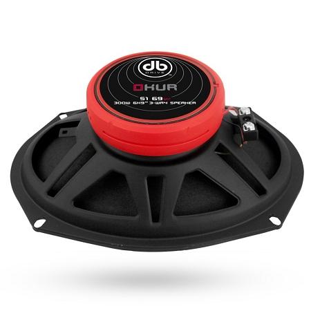 Bocinas Triaxiales DB Drive S1 69v2 300 Watts 6x9 Pulgadas 4 Ohms 65 Watts RMS 3 Vías Okur Series