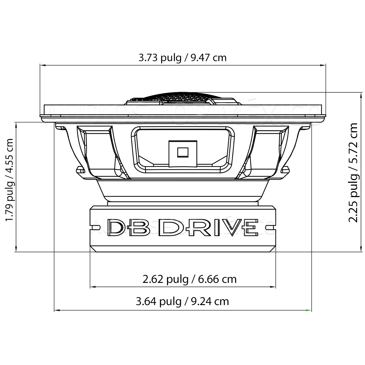 Set de Bocinas Coaxiales DB Drive S4.0 160 Watts 4 Pulgadas 4 Ohms Speed Series