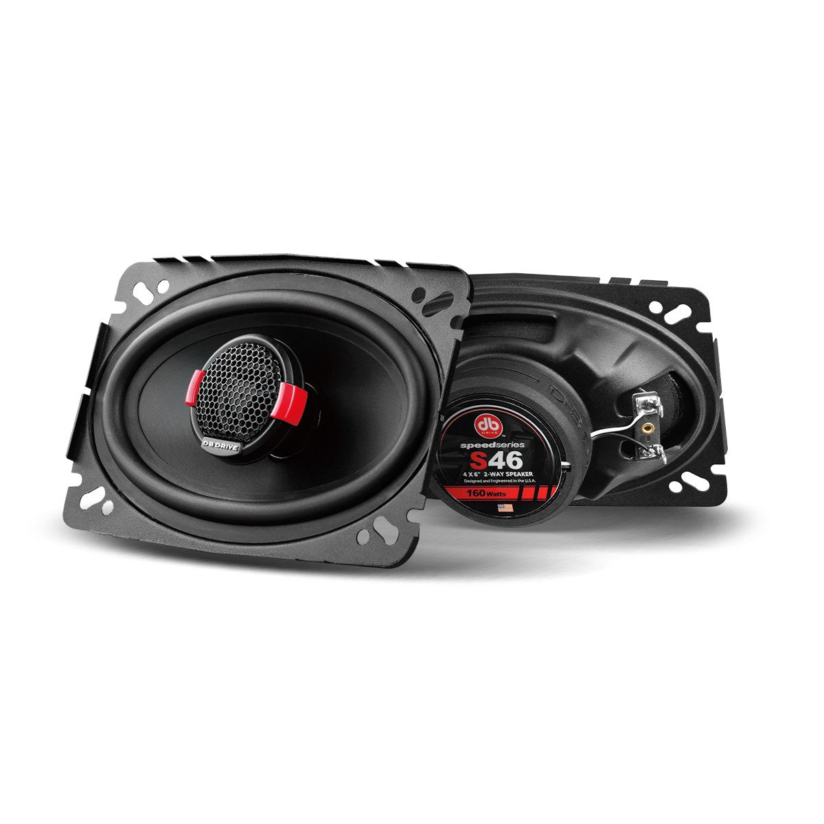 Bocinas Coaxiales para auto DB Drive S46 160 Watts 4x6 Pulgadas 2 Vías Speed Series