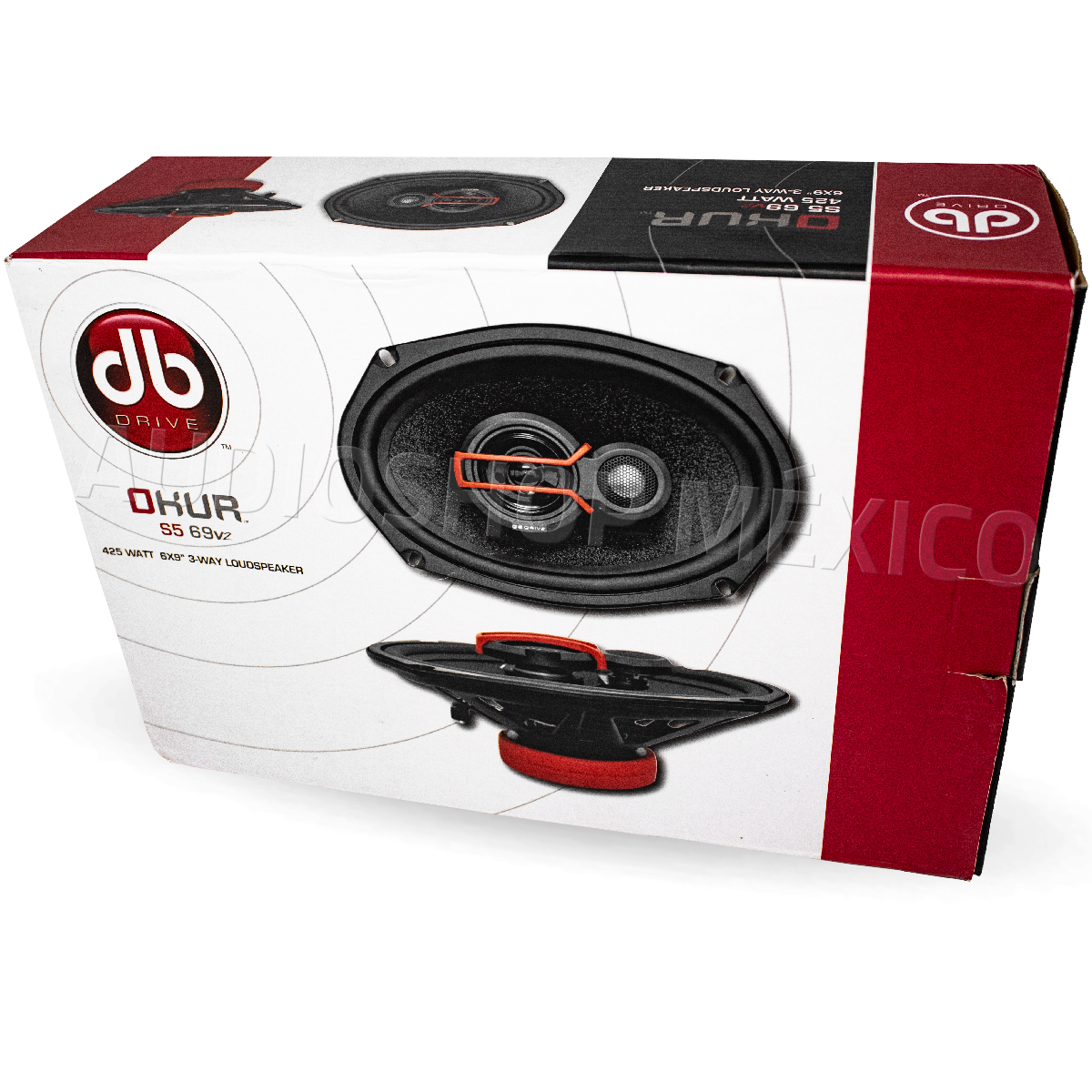 Bocinas Triaxiales DB Drive S5 69v2 425 Watts 6x9 Pulgadas 4 Ohms 100 Watts RMS 3 Vías Okur