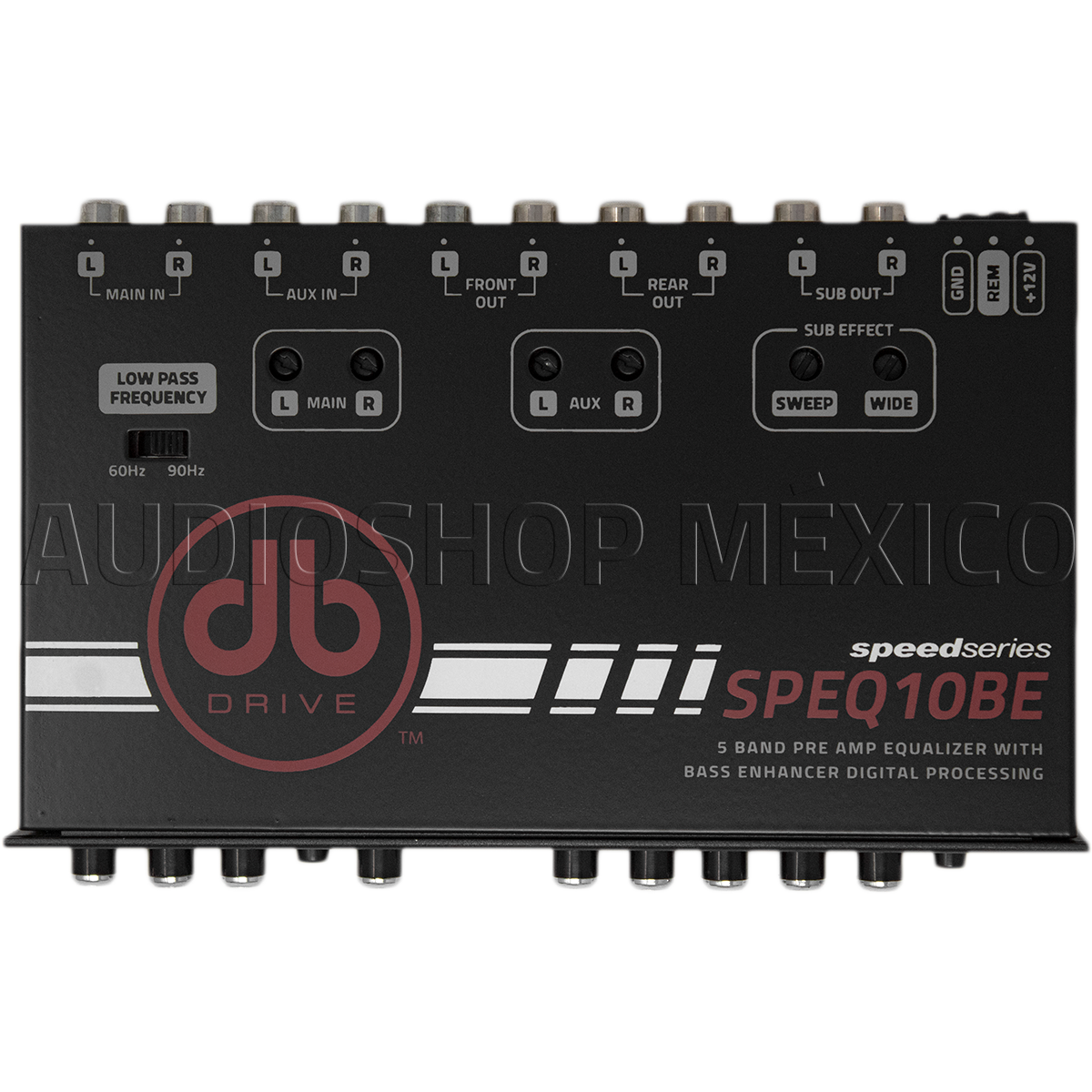 Ecualizador Con Restaurador de Bajos DB Drive SPEQ10BE 5 Bandas Speed Series