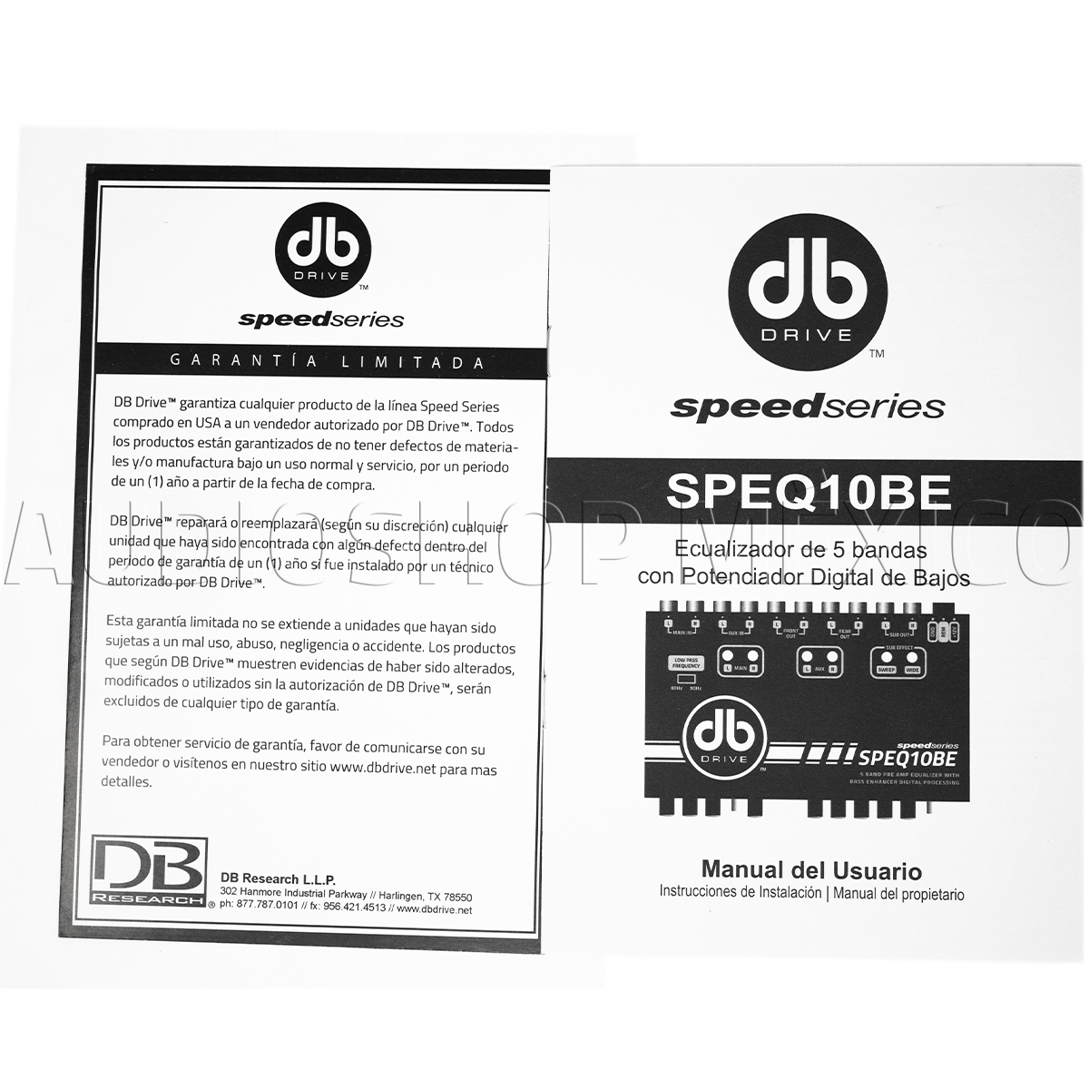 Ecualizador Con Restaurador de Bajos DB Drive SPEQ10BE 5 Bandas Speed Series