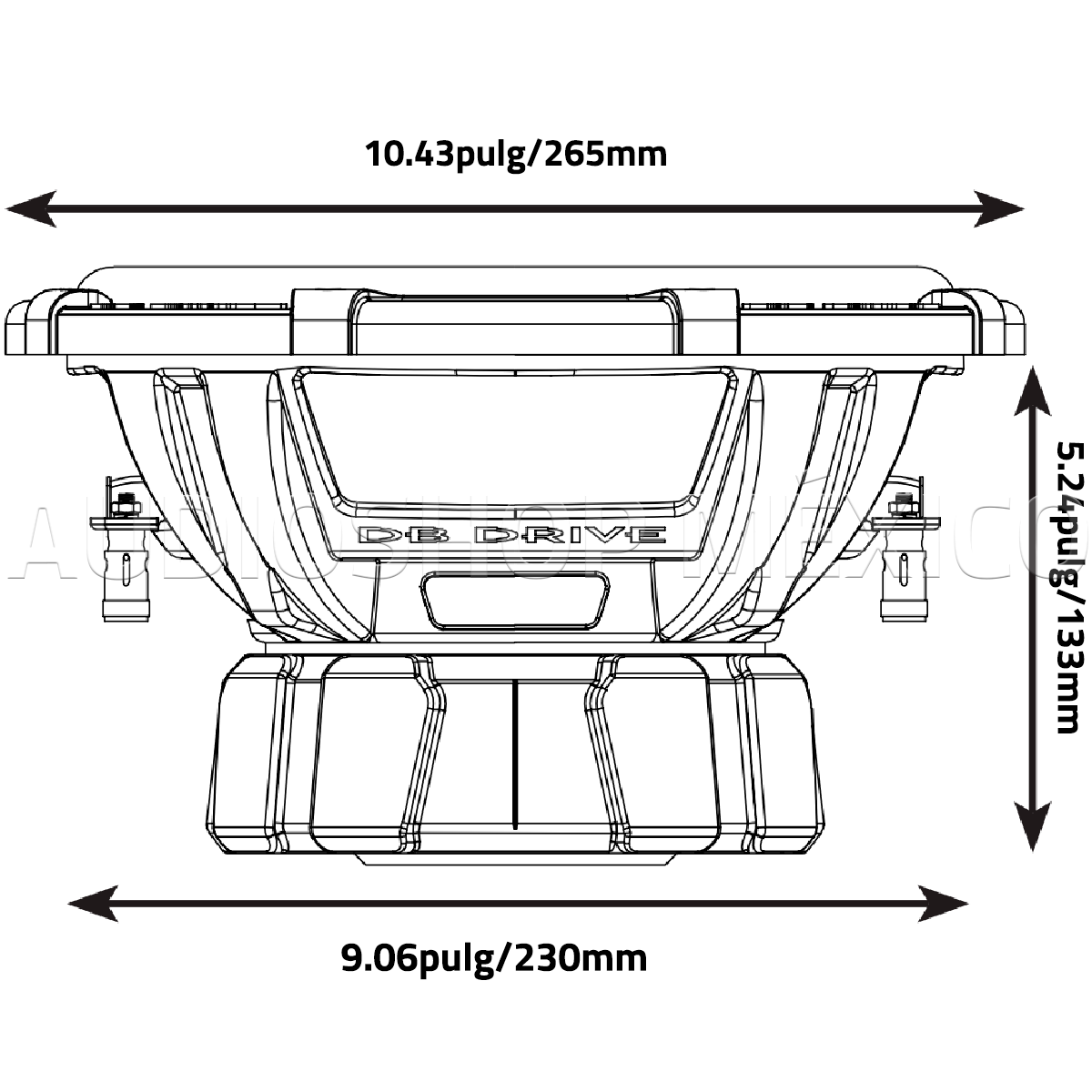 Subwoofer Profesional Doble Bobina DB Drive SPW10D4 1250 Watts 10 Pulgadas 4 Ohms Speed Series