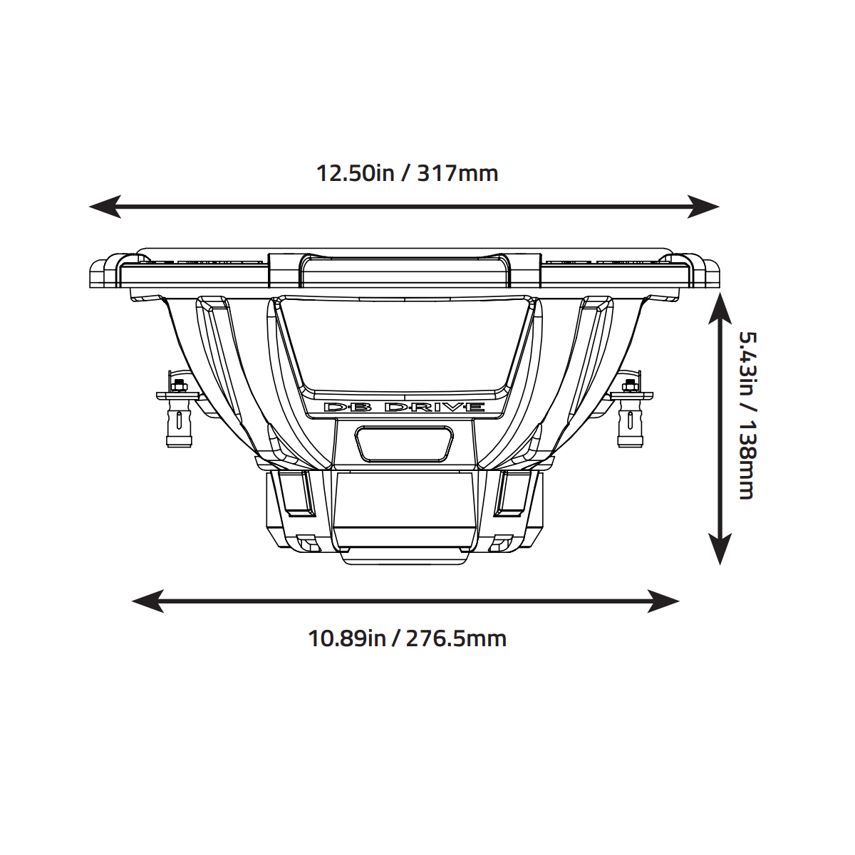 Subwoofer de Competencia DB Drive SPX12D4 900 Watts 12 Pulgadas 4 Ohms DVC Speed Series