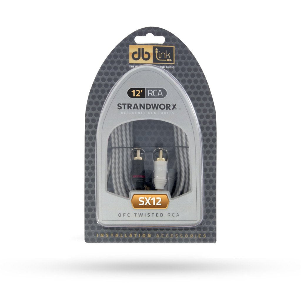 Cable RCA DB Link SX12 12 pies 3.65 metros chapado en oro cobre 100% libre de oxígeno Strandworx