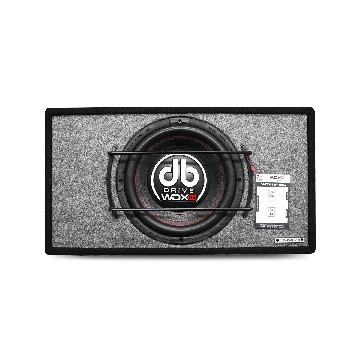 Cajón con 1 Subwoofer DB Drive WDX12-1BC 3000 Watts 12 Pulgadas