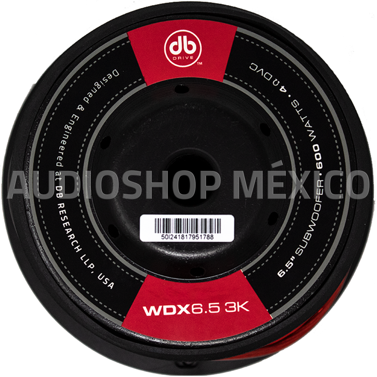 Subwoofer de Competencia DB Drive WDX6.5 3K 600 Watts 6.5 Pulgadas 4 Ohms Doble Bobina