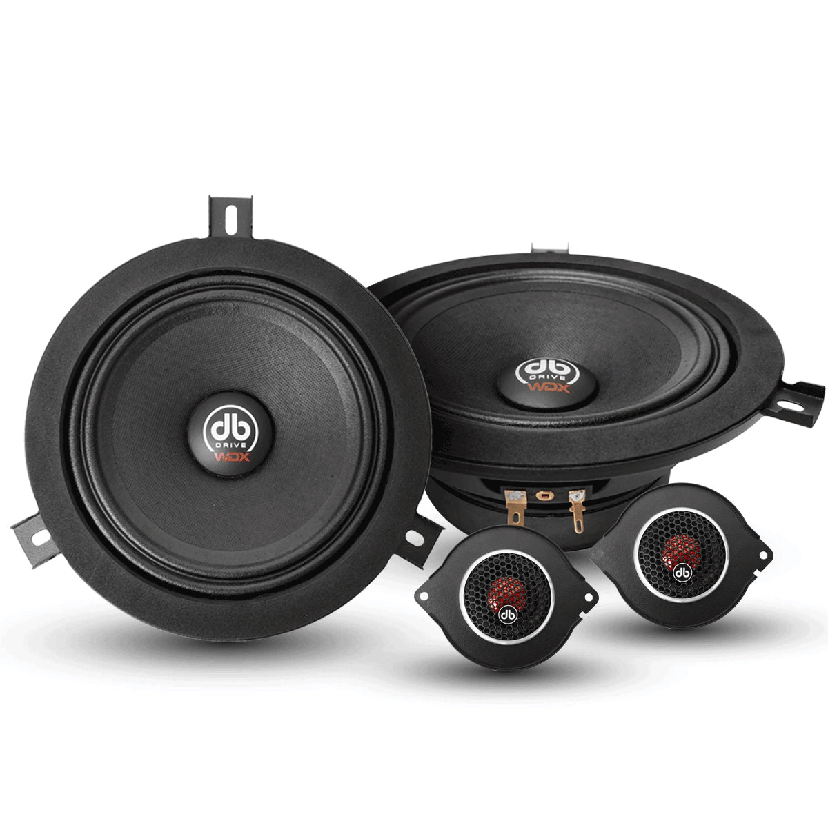 Set de Medios Rangos para Jeep DB Drive WDX65C-JP 500 Watts 6.5 Pulgadas 4 Ohms 250 Watts RMS WDX Series