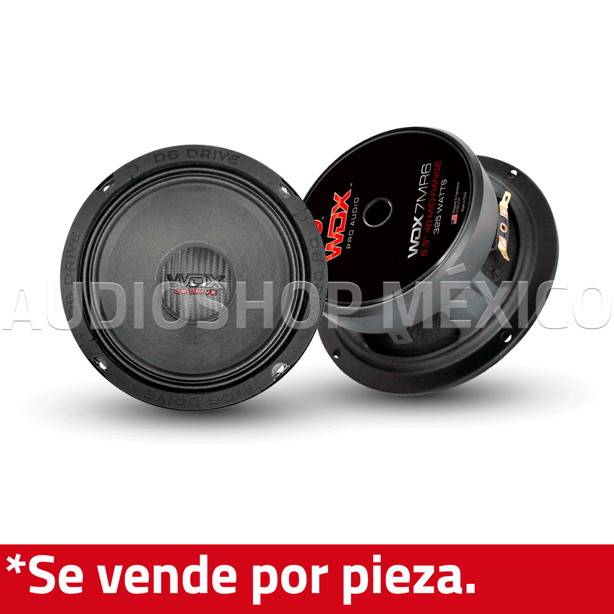 Medio Rango Profesional de gama media DB Drive WDX7MR6 325 Watts 6.5 Pulgadas 4 Ohms WDX PRO Audio Series (Venta individual)