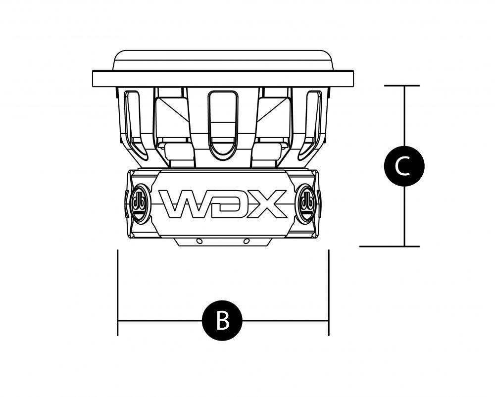 Subwoofer Profesional DB Drive WDX6.5G1.4 600 Watts 6.5 Pulgadas 4 Ohms