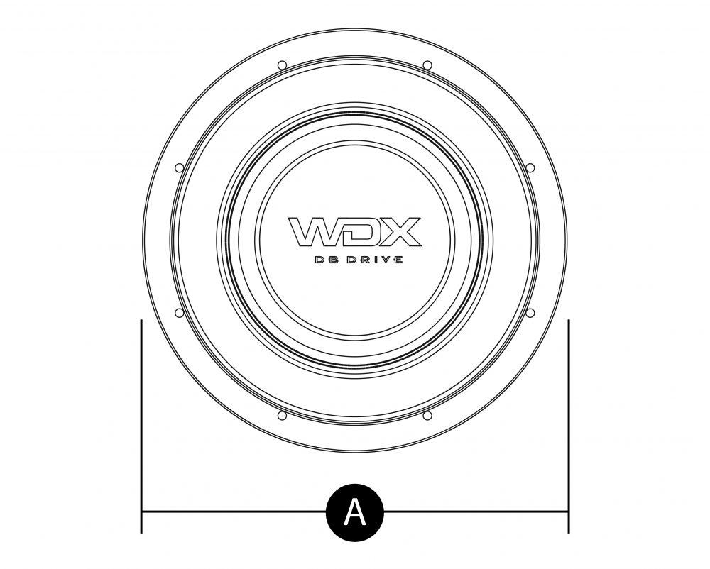 Subwoofer Profesional DB Drive WDX6.5G1.4 600 Watts 6.5 Pulgadas 4 Ohms