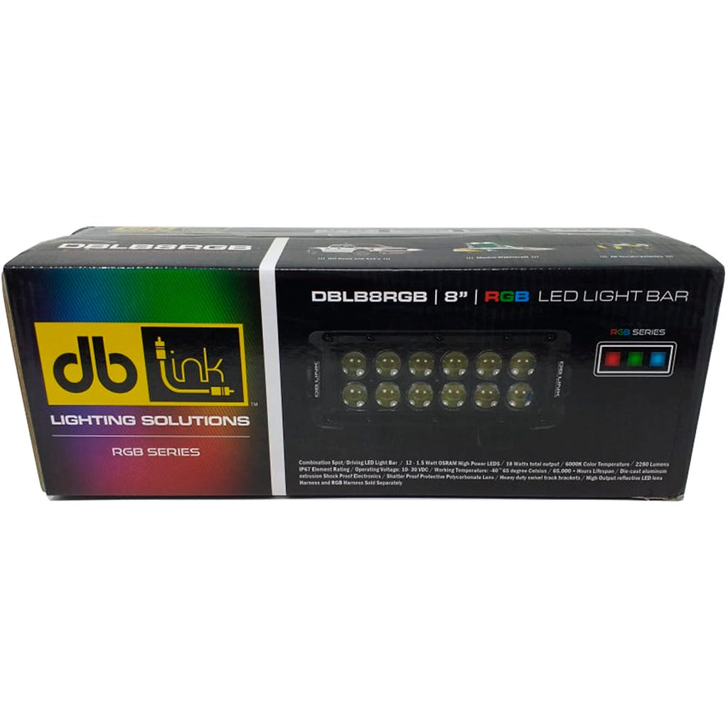 Barra de luz marina LED RGB DB Link Lighting Solutions DBLB8RGB 18 Watts 8 Pulgadas