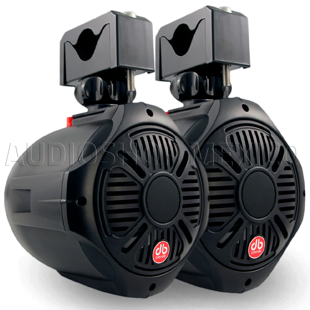 Bocinas Marinas De Torre DB Drive APT8.0PROv2-B 600 Watts 8 Pulgadas 4 Ohms Lancha Rzrs Can Am Motor Sport Uv Protect Rotación 360 Grados