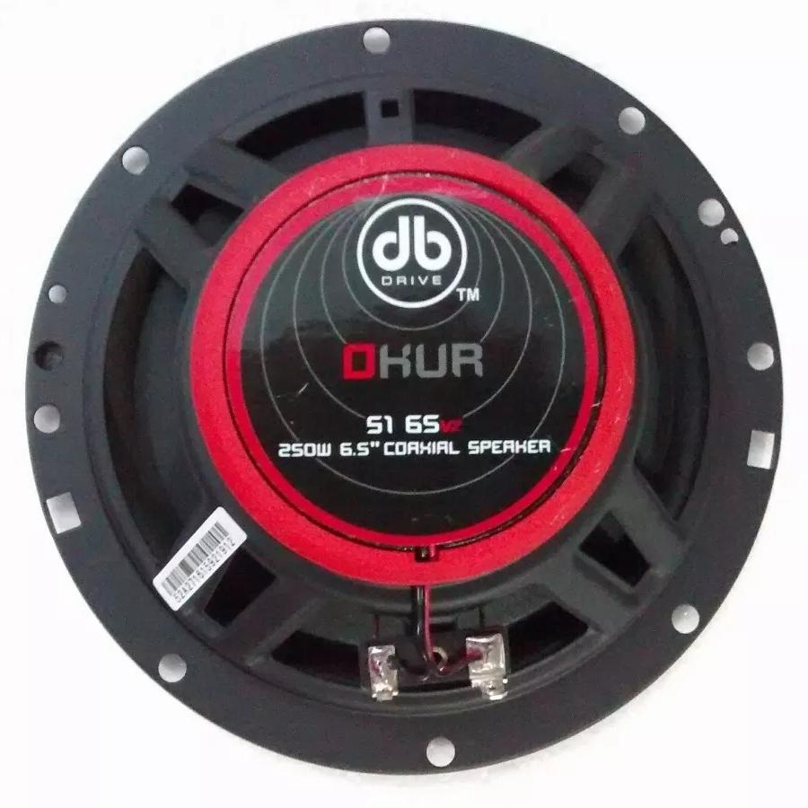 Bocinas DB Drive S1 65v2 250 Watts 6.5 Pulgadas 4 Ohms 55 Watts RMS 2 Vías Okur Series