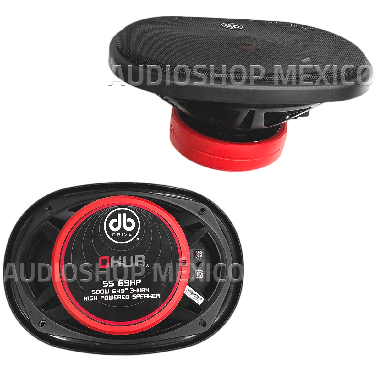 Bocinas Triaxiales DB Drive S5 69HP 500 Watts 6x9 Pulgadas 4 Ohms con Tweeter High Power