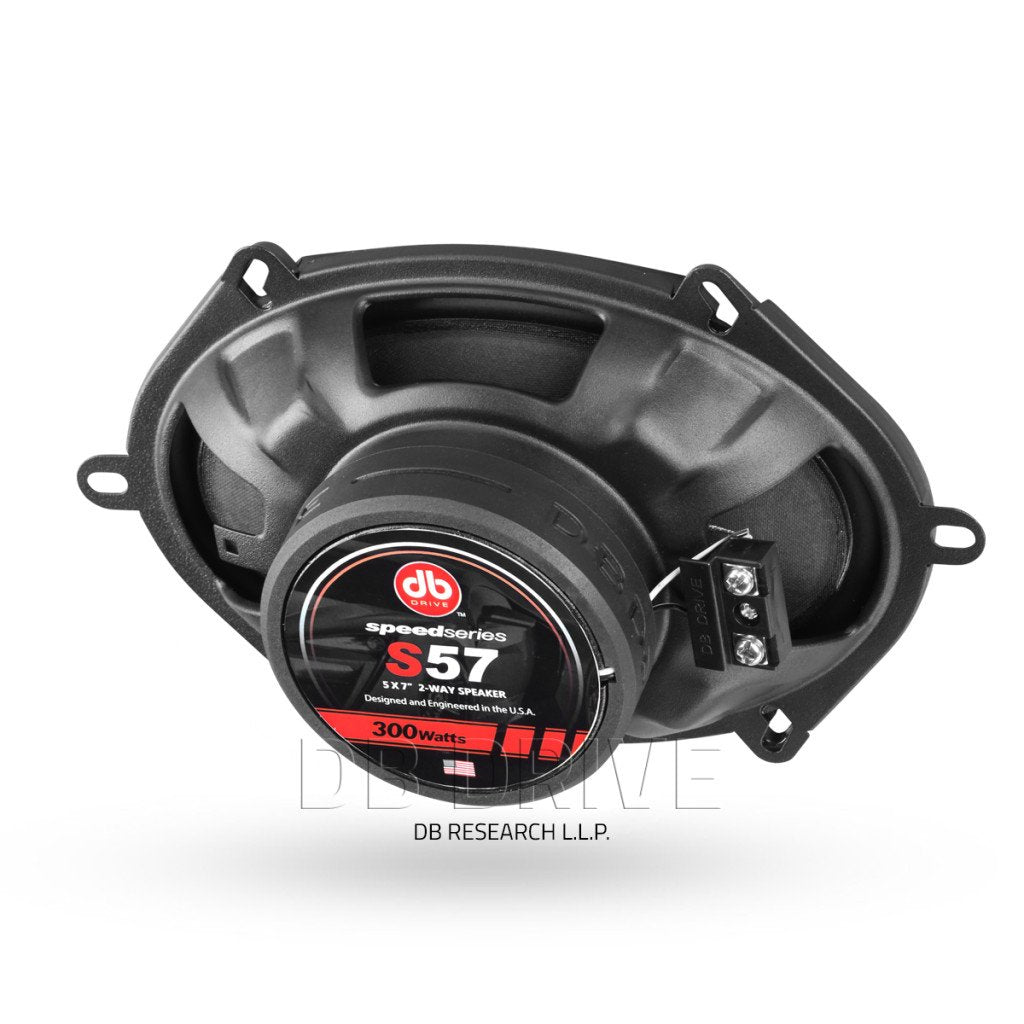 Bocinas Coaxiales DB Drive S57 300 Watts 5x7 Pulgadas 4 Ohms 2 Vías Speed Series