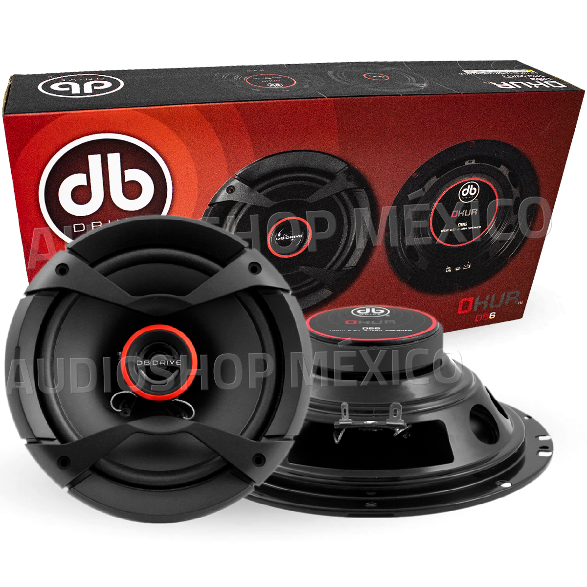 Set De Bocinas Coaxiales DB Drive DB6 120 Watts 6.5 Pulgadas 4 Ohms 2 Vías