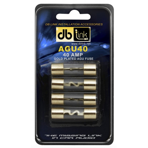 Blister De 4 Fusibles AGU DB Link AGU40 40 Amperios Chapado Oro