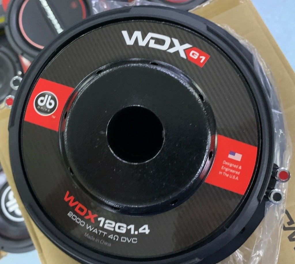 Subwoofer Profesional DB Drive WDX12G1.4 2000 Watts 12 Pulgadas 4 Ohms Doble Bobina